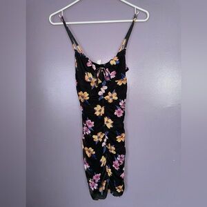 Floral Black Dress H&M